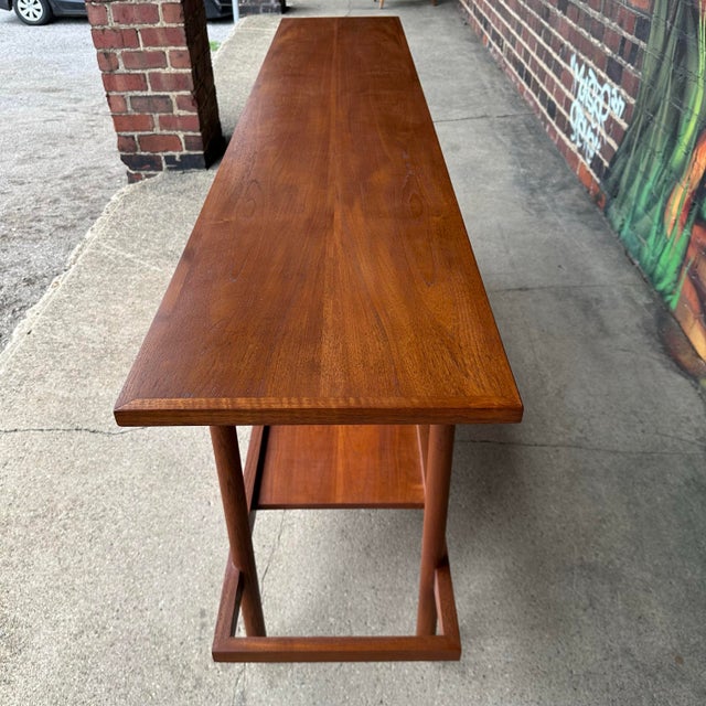 William Pahlmann Walnut Studio Console Table For Sale In Cleveland - Image 6 of 12
