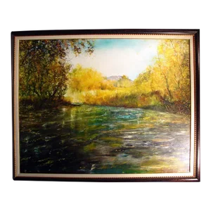 Dave Iles Autumn Out West on Canvas Hand Signed Original Painting on Canvas