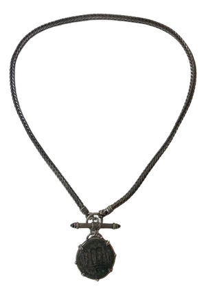 1990s Roman Coin Sterling Silver Necklace