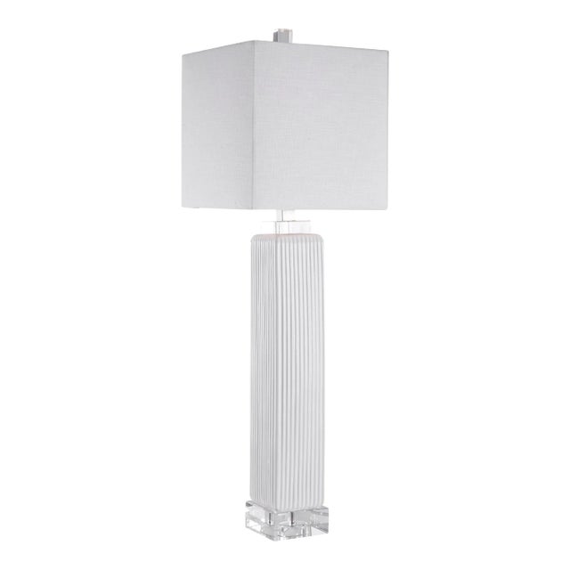 Bennett White Buffet Lamp For Sale