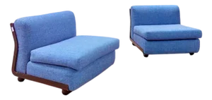 Set of Bellini Armchairs by Mario Bellini for B&B Italia