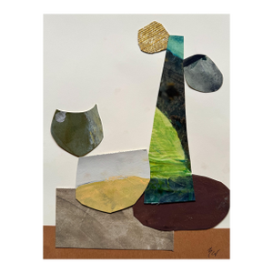 "Magic Still Exists 4" Original Mixed-Media Collage on Paper by Zac Woodiel