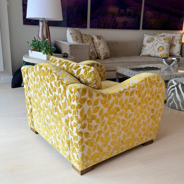 2020s Lemielx Et Cie Elode Lounge Chair With Custom Pindler Fabric For Sale - Image 5 of 6