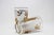 White Vintage Libbey Cocktail Glasses Set, Frosted Glass with Gold Leaf For Sale - Image 8 of 18
