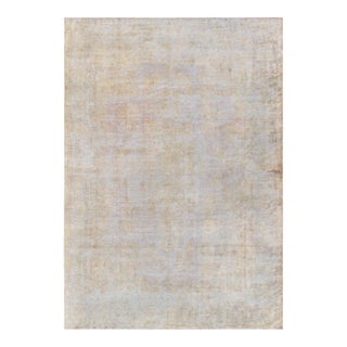 Overdye L. Blue Wool Area Rug- 9' 4" X 13' 6" For Sale