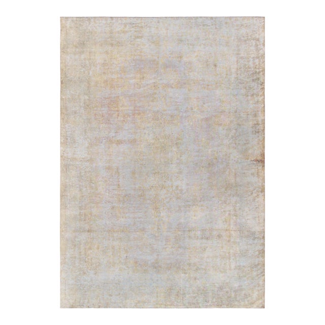 Overdye L. Blue Wool Area Rug- 9' 4" X 13' 6" For Sale
