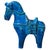 Late 20th century Rimini Blu horse statue, designed by Aldo Londi for Bitossi and manufactured by Flavia Montelupo, Italy....