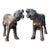 Vintage Bronze Tiger Sculptures - A Pair For Sale