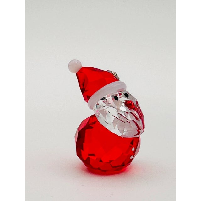 Glass Swarovski Rocking Santa Figurine No. 1143323 Retired For Sale - Image 7 of 10