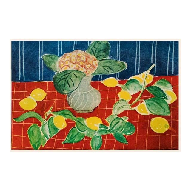 1940s After Henri Matisse "Lemons", First Edition Period Swiss Lithograph For Sale