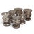 Mid 20th Century Czech Bohemian Crystal Silver Overlay Decanter and Cordial Set - 7 pcs For Sale - Image 4 of 18