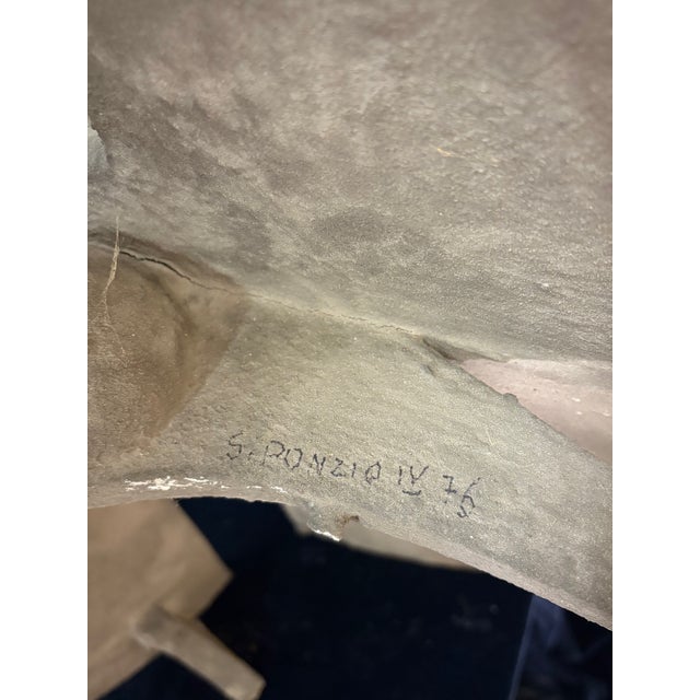 Abstract Constructivist Table Sculpture in Paint & Compressed Wood by Ponzio IV, 1976 For Sale - Image 4 of 9