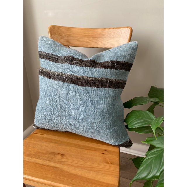 Vintage Hemp Pillow Cover For Sale - Image 4 of 8