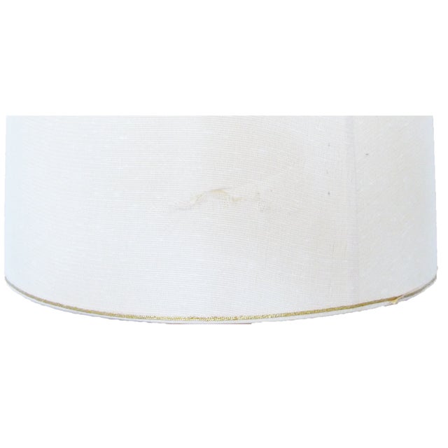 Mid 20th Century 1950s Danish Modern White Porcelain Lamp on Bronze Base For Sale - Image 5 of 5