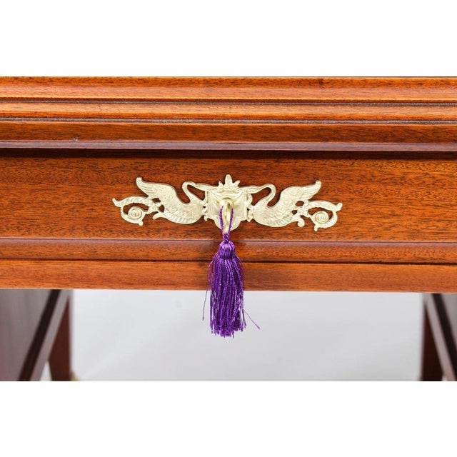 French Empire Revival Ormolu Mounted Desk, 19th Century For Sale - Image 15 of 18