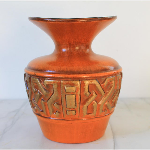 Haeger Vintage Haeger Pottery Geometric Vase For Sale - Image 4 of 11