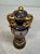 Antique Hand Painted Royal Vienna Porcelain Cobalt Gold Lidded Vase Mini Urn For Sale - Image 15 of 18