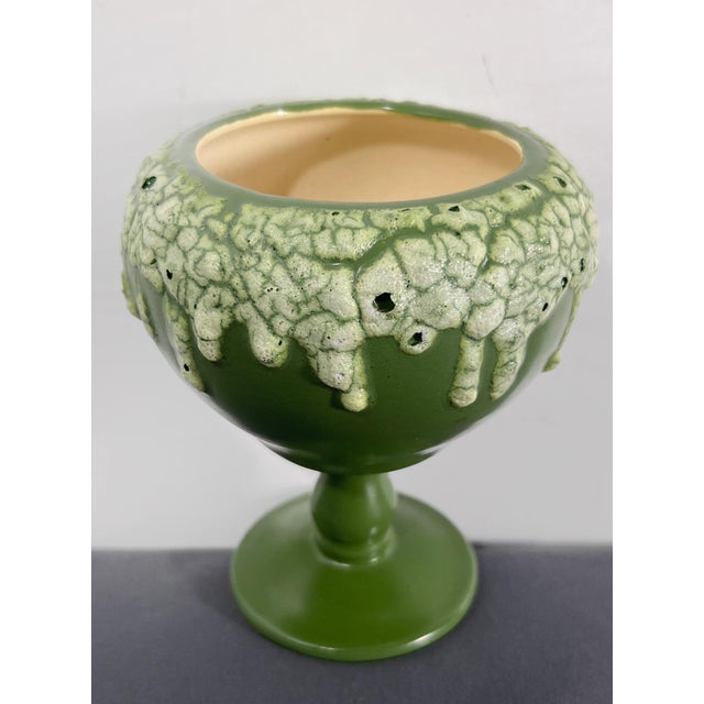 Ceramic Vintage Volcanic Glaze Ceramic Studio Art Pottery Covered Urn Vessel For Sale - Image 7 of 8
