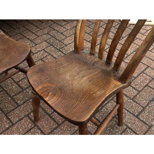 Victorian Oak Kitchen Chairs, Set of 4 For Sale - Image 5 of 14