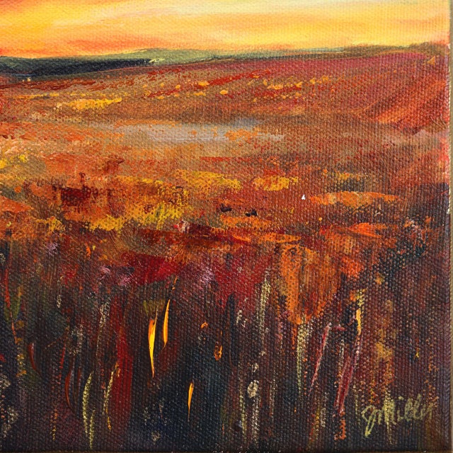 Near and Far II - Original Contemporary Abstract Landscape Acrylic and Graphite Painting on Canvas by Jodi Miller For Sale In Los Angeles - Image 6 of 9