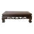 12.25" Oriental Brown Wood Craw Rectangular Table Top Stand Riser For Sale