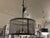 Industrial Restoration Hardware Riveted Mesh Round Chandelier For Sale - Image 3 of 12