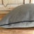 Mid-Century Modern Stone Washed French Linen Accent Pillow in Crocodile For Sale - Image 3 of 6