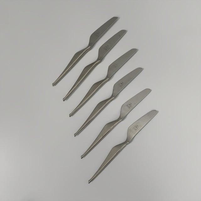 Angelo Mangiarotti Italian Modern Ergonomica Cutlery Set by Angelo Mangiarotti for Mepra, 1980s, Set of 21 For Sale - Image 4 of 8