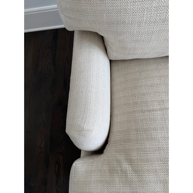 Pair of A. Rudin No. 681 Lounge Chairs Upholstered in Ivory/Beige Fabric For Sale - Image 11 of 14