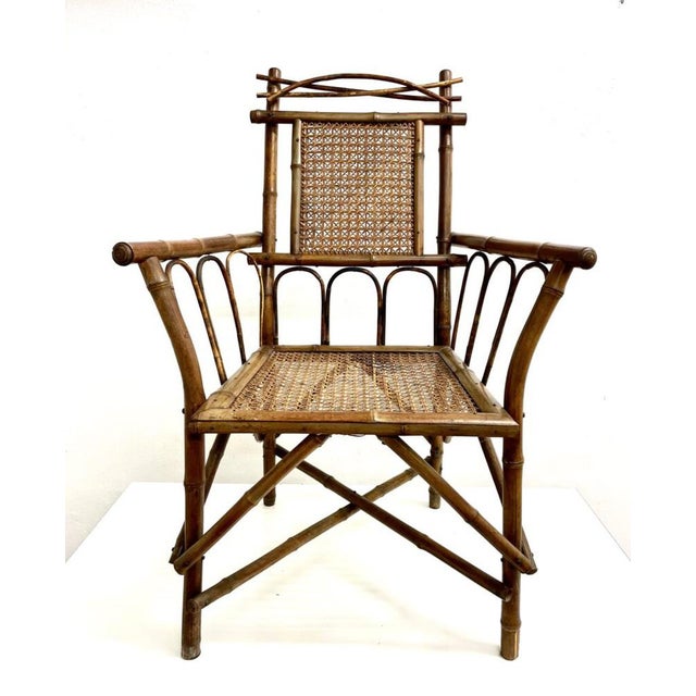 Vintage Bamboo Armchair, 1960s For Sale - Image 6 of 6