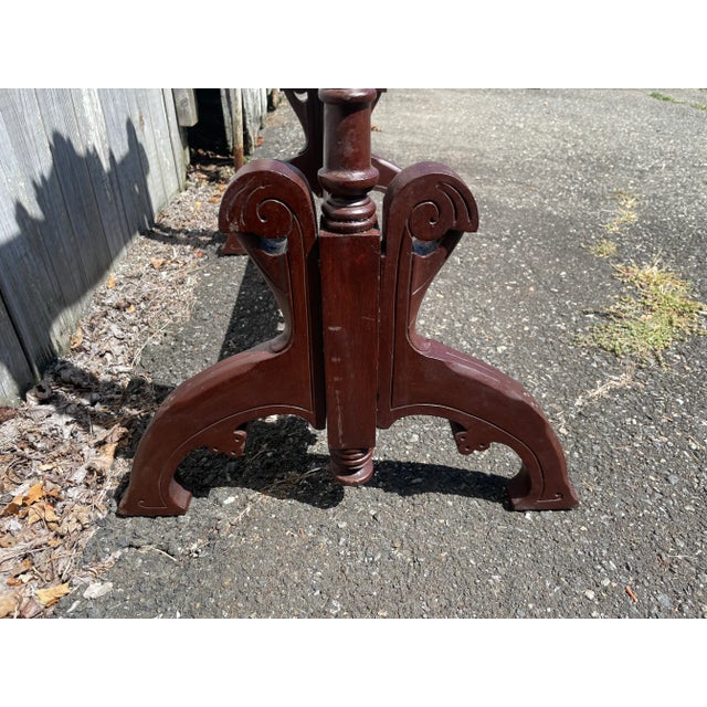 Antique Victorian 1800s Fireplace Screen Frame For Sale - Image 4 of 8