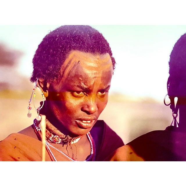 Carol Beckwith, (American, b. 1945), Maasai Portrait Chromogenic print on paper, from Beckwith's book "Maasai" (1980),...