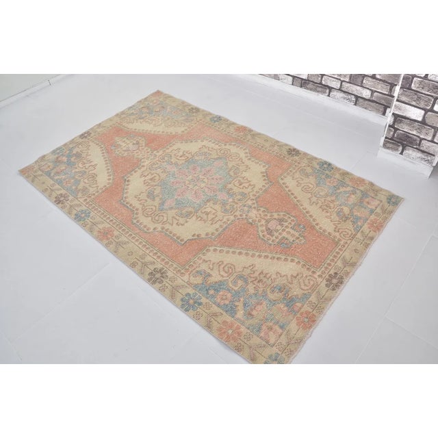 Textile 1950s Faded Charcoal and Muted Rose For Sale - Image 7 of 10