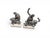Black Patinated Centaur Sculptures, Bronzes on Marble Bases, Early 20th Century, Set of 2 For Sale - Image 8 of 14
