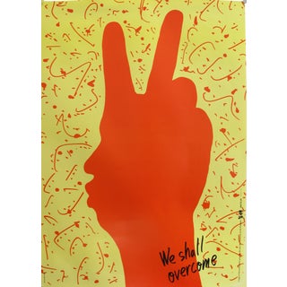 1989 Original Poster for Artis 89's Images Internationales Pour Les Droits De l'Homme Et Du Citoyen - We Shall Overcome For Sale