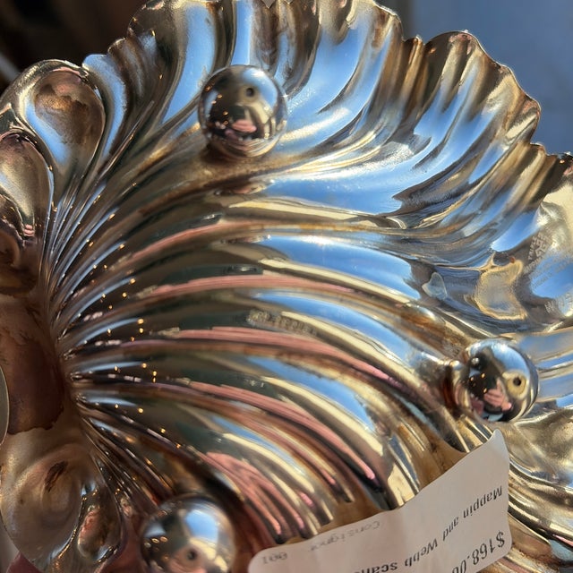 Early 20th Century Mappin and Webb Scalloped Dish For Sale In Aspen - Image 6 of 6