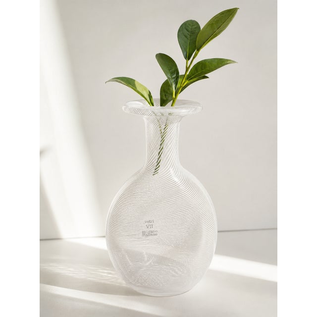 Mid-Century Modern Glass Pocket Vase by Vetreria Artigiana Bibierre, 1970s For Sale - Image 6 of 7