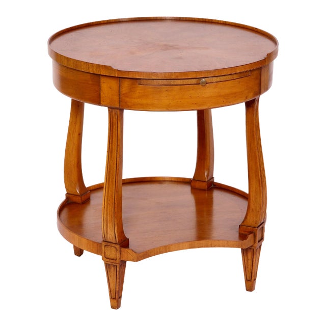 W. A. Berkey & J. Widdicomb 2 Tier Cherry Wood Side Table For Sale