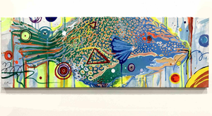 Alessandro Filetti, Pesce Colorato (Colorful Fish), Mixed Media on Canvas, 2013