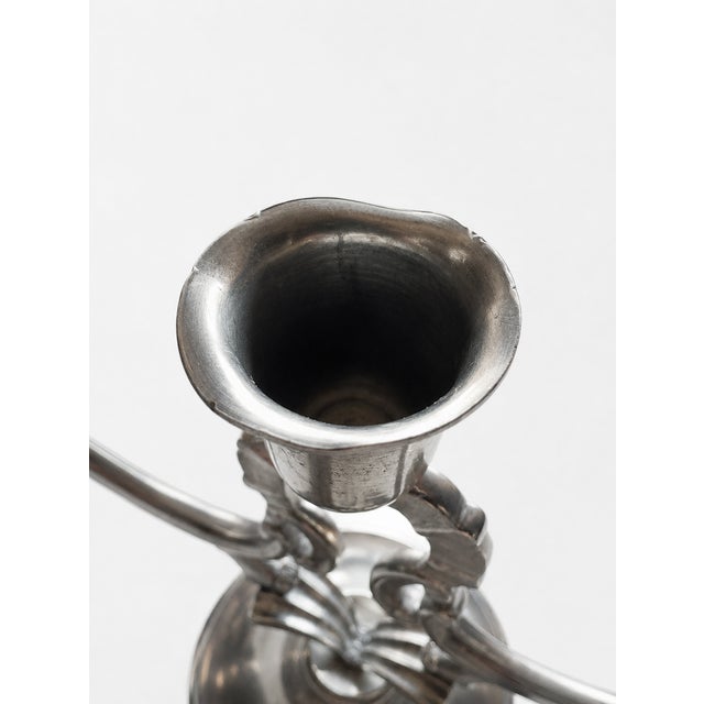 Swedish Grace K8 3-Arm Candelabra in Pewter from Svenskt Tenn, 1936 For Sale - Image 11 of 13