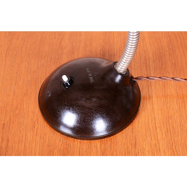Plastic Bauhaus Table Lamp by Eric Kirkman Cole, Czech, 1930s For Sale - Image 7 of 11