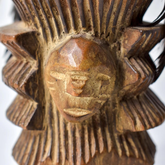 The Mambila Tadep Guardian Figure is a captivating cultural artifact from the Mambila people of Cameroon, an ethnic group...
