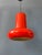 Metal Vintage Space Age Red Cone Pendant Lamp For Sale - Image 7 of 11