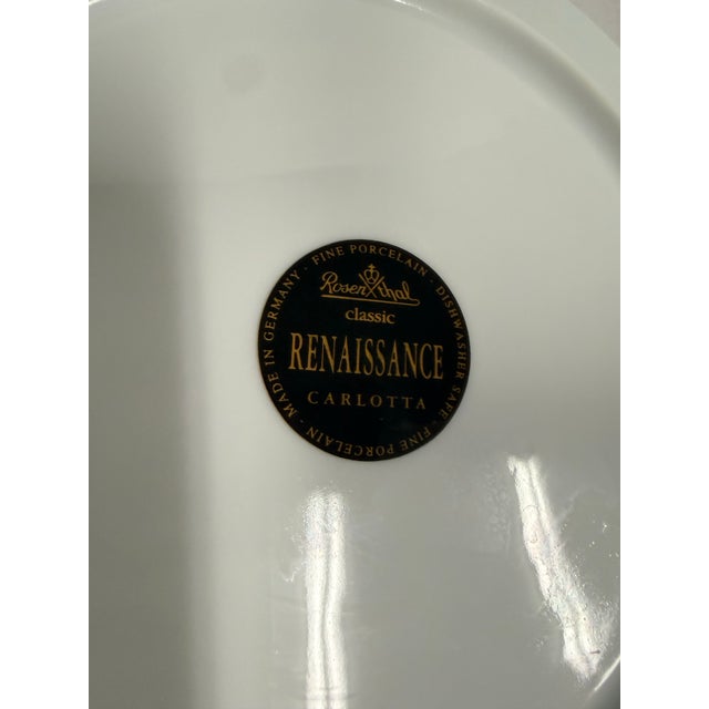 Traditional Rosenthal Renaissance Carlotta Fine Porcelain Salad Plates Set of 4 For Sale - Image 3 of 6