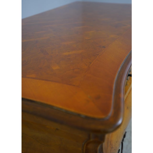 Italian Marquetry Inlaid Bombe Commode Chest For Sale - Image 14 of 18