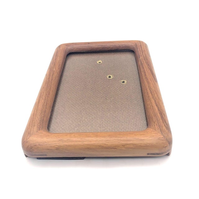 1970s Teak Wood 3.5" X 5" Photo Frame For Sale - Image 10 of 12