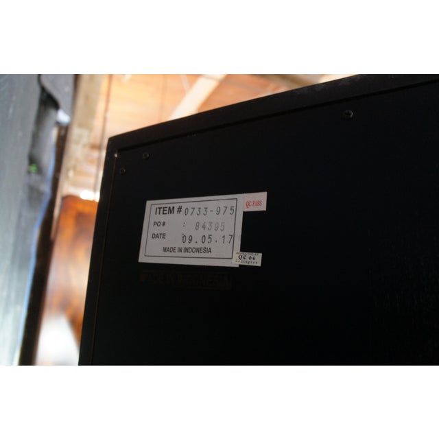 Silver Late 20th Century Lexington Ariana Sanremo Silver Leaf Divided Clothing Armoire Cabinet For Sale - Image 8 of 14