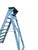 French Blue Painted Step Ladder, 1940s For Sale - Image 4 of 18