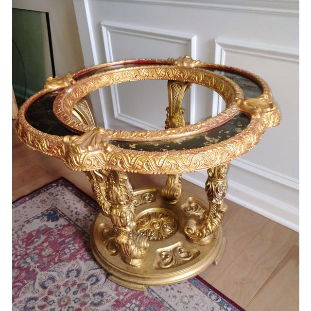 Elevate Your Living Space With This Breathtaking & Unique Baroque-Style Ornate Side Table 1940s For Sale In Raleigh - Image 6 of 12
