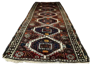 Vintage Wool Runner Rug, 1960s